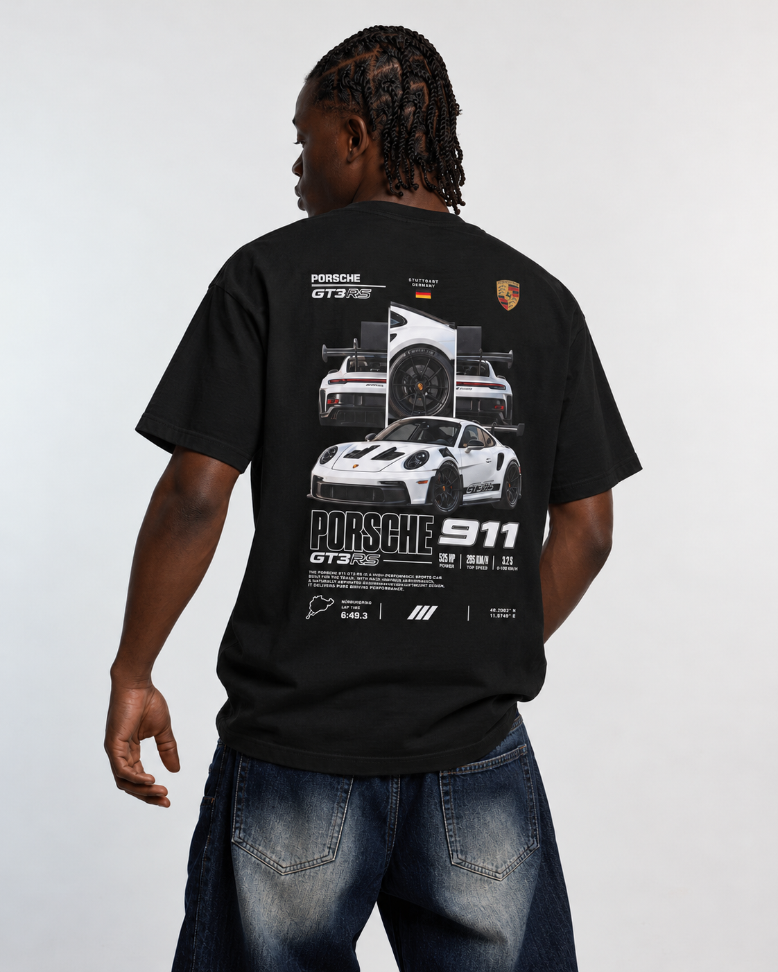 Porsche 911 GT3 T-Shirt streetwear look