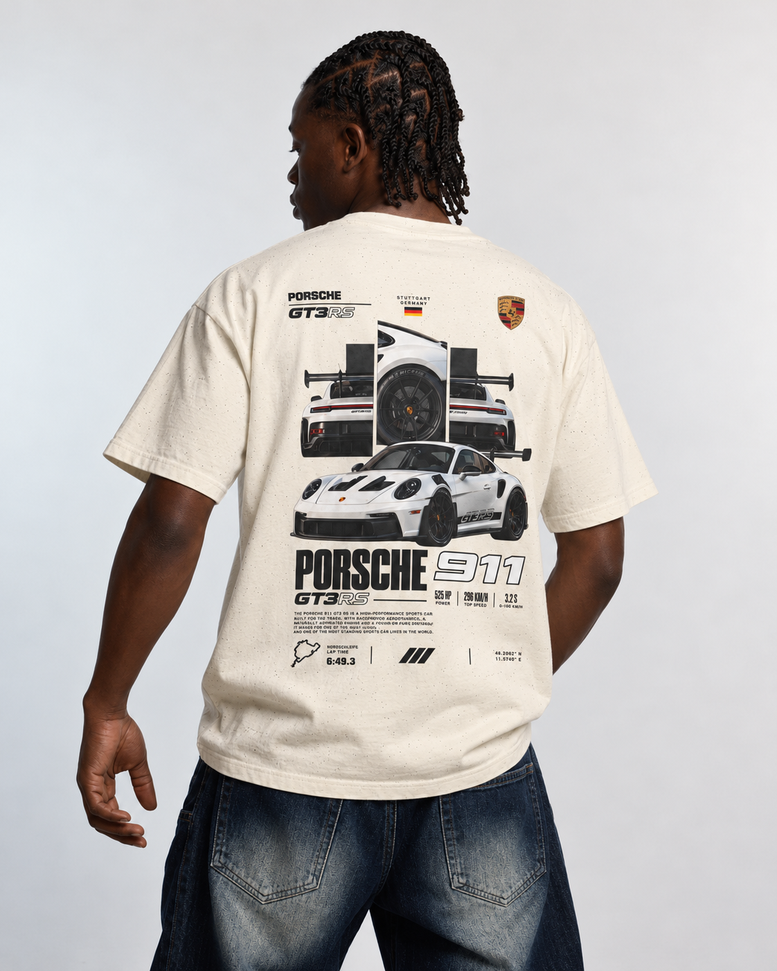 Porsche 911 GT3 T-Shirt, back print